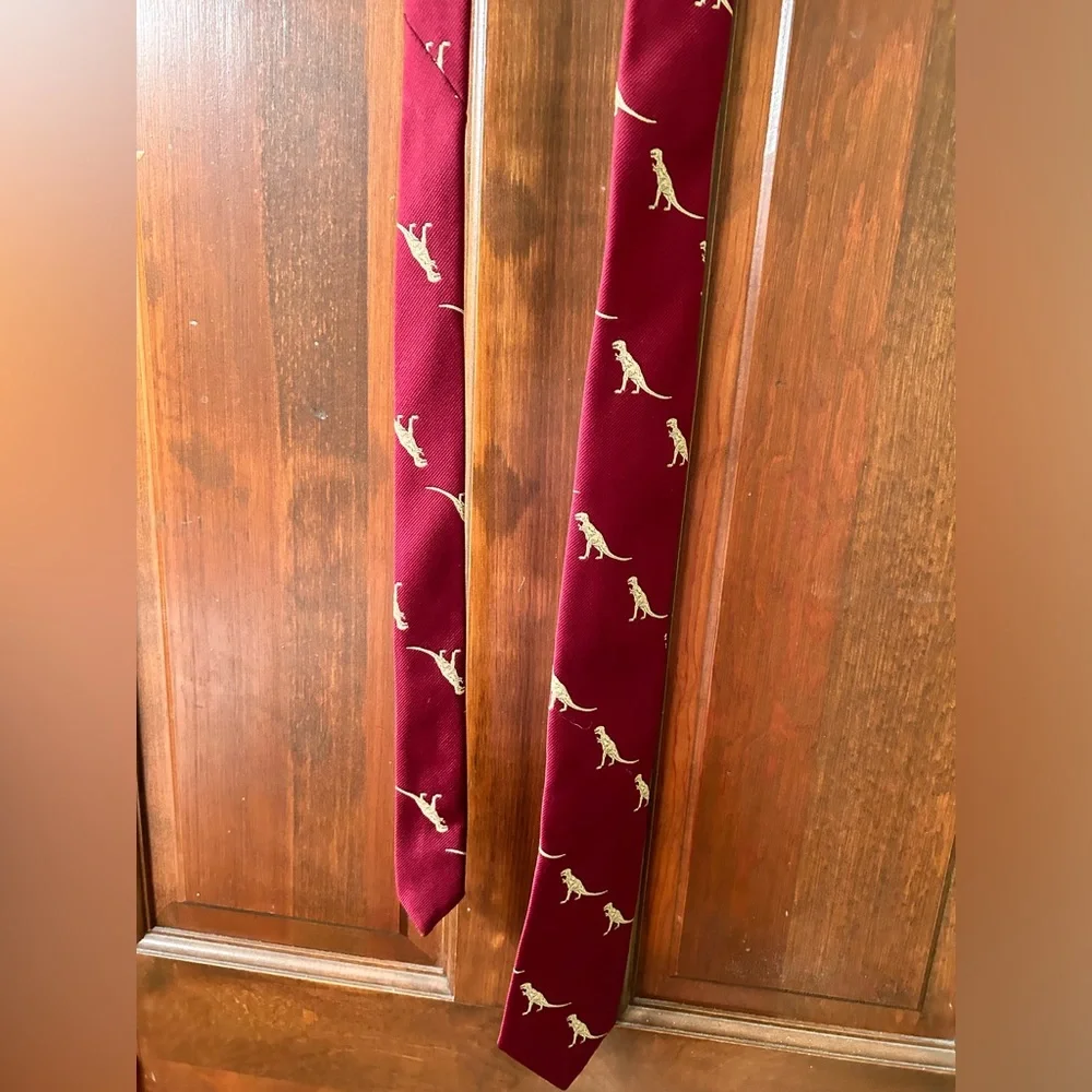 Awesome T-Rex Youth tie, made for the American Natural History Museum. No stains